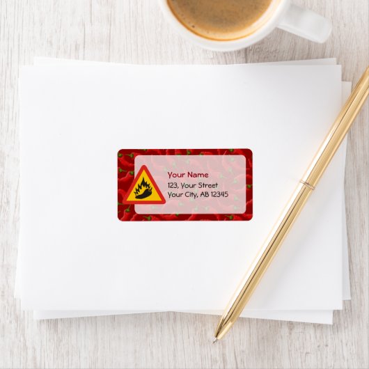 Warmtepepergevarenbord Etiket (Insitu)