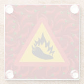 Warmtepepergevarenbord Glazen Onderzetter (Achterkant)