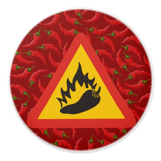 Warmtepepergevarenbord Keramische Knop (Voorkant)