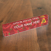 Warmtepepergevarenbord Naambordje (Zijkant)