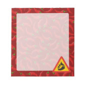 Warmtepepergevarenbord Notitieblok (Voorkant)