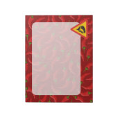 Warmtepepergevarenbord Notitieblok (Linkerzijde)