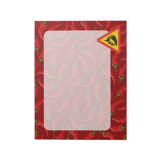 Warmtepepergevarenbord Notitieblok (Linkerzijde)