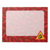 Warmtepepergevarenbord Notitieblok (Voorkant)