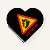 Warmtepepergevarenbord Notitieboek (Voorkant)