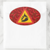 Warmtepepergevarenbord Ovale Sticker (Tas)