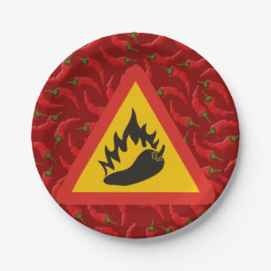 Warmtepepergevarenbord Papieren Bordje