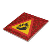 Warmtepepergevarenbord Tegeltje (Zijkant)