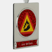 Warmtepepergevarenbord Verzilverd Banner Ornament (Rechts)