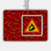 Warmtepepergevarenbord Verzilverd Omlijst Ornament (Voorkant)