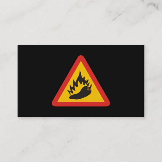 Warmtepepergevarenbord Visitekaartje (Achterkant)