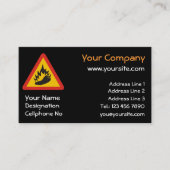 Warmtepepergevarenbord Visitekaartje (Voorkant)