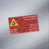 Warmtepepergevarenbord Visitekaartje Magneet (Voorbeeld)
