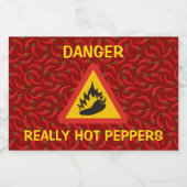 Warmtepepergevarenbord Voedselcontainer Etiket (Enkel label)