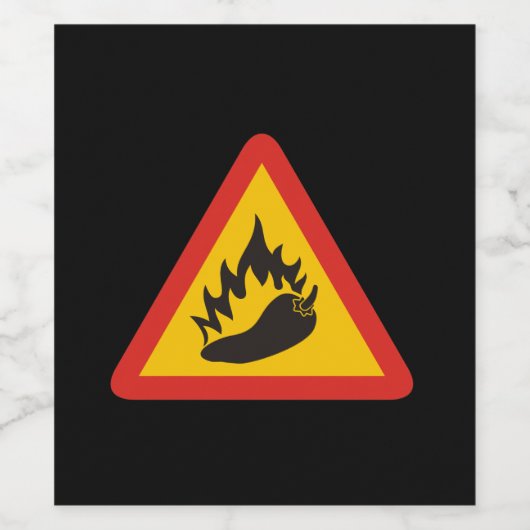 Warmtepepergevarenbord Wijn Etiket (Enkel label)