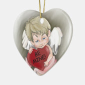 Warmtesieremornament van mijn Valentijn Keramisch Ornament (Links)