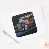 Warmtestaaf Vierkante Sticker (Envelop)