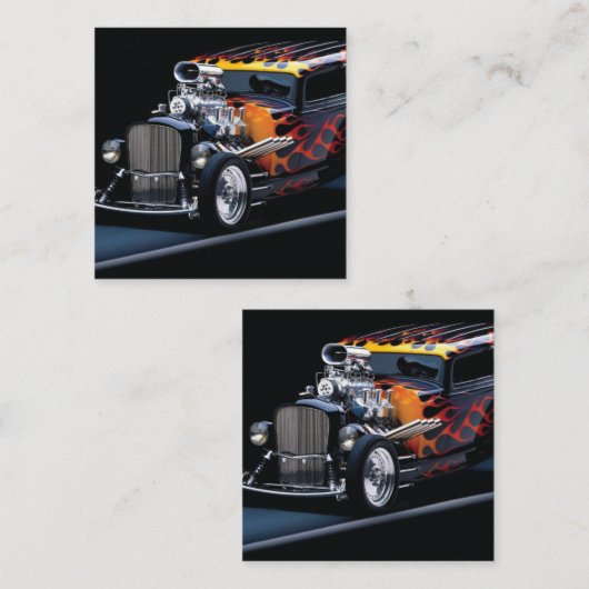 Warmtestaaf Vierkante Visitekaartje (Voorkant / Achterkant)