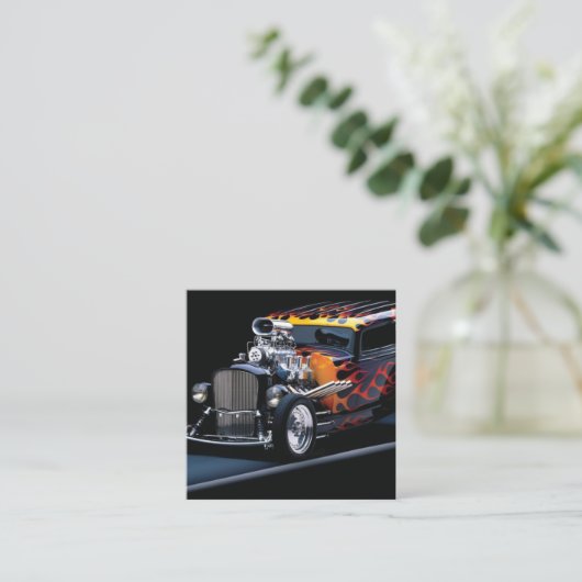 Warmtestaaf Vierkante Visitekaartje (Staand voorkant)