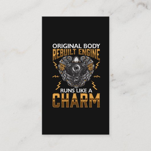 Warmtetransplantatie Hergebouwde motoromloopmachin Visitekaartje (Voorkant)