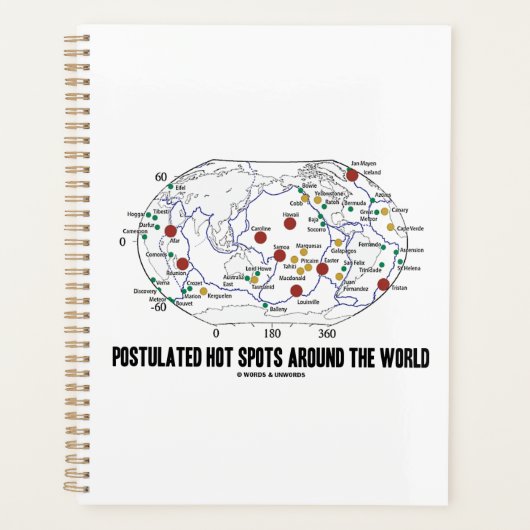 Warmtevlekken over de hele wereld planner (Voorkant)