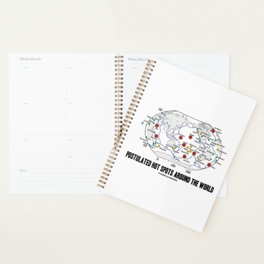 Warmtevlekken over de hele wereld planner (Display)