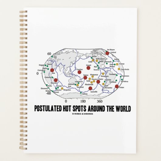 Warmtevlekken over de hele wereld planner (Voorkant)