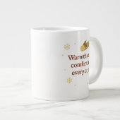 Warmth and Comfort | Cozy Christmas Mug  Grote Koffiekop (Voorkant rechts)