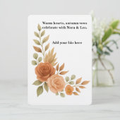 Warmth and romance in every petal kaart (Staand voorkant)