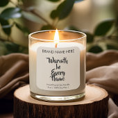 Warmth in Every Flame | Modern Candle Labels