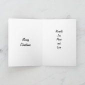 WARMTH, JOY, HOUD VAN CHRISTMAS FEESTDAGEN KAART (Binnen)