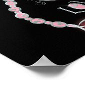 Warmvleugelig dragonfly "Love" Silver  design Poster (Hoek)