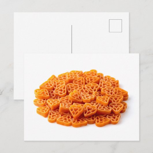 Warmvormige deegwaren briefkaart (Voorkant / Achterkant)