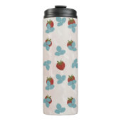 Warmwaterbeker met aardbeienspatjes thermosbeker (Voorkant)