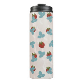 Warmwaterbeker met aardbeienspatjes thermosbeker