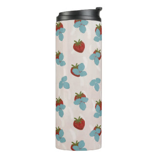 Warmwaterbeker met aardbeienspatjes thermosbeker