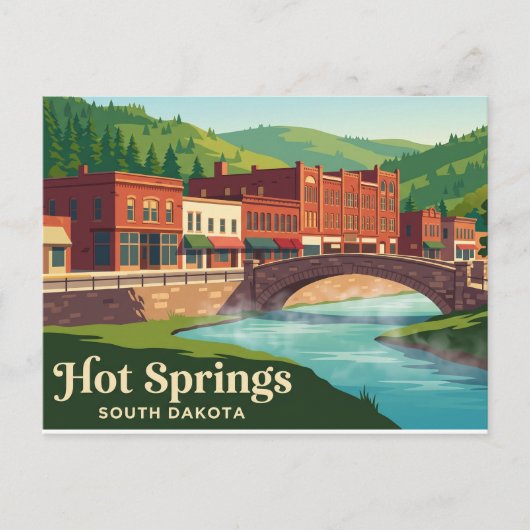 Warmwaterbronnen South Dakota Briefkaart (Voorkant)