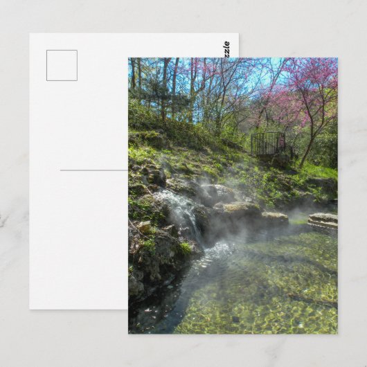 warmwatercascade briefkaart (Voorkant / Achterkant)