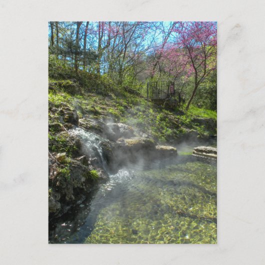 warmwatercascade briefkaart (Voorkant)