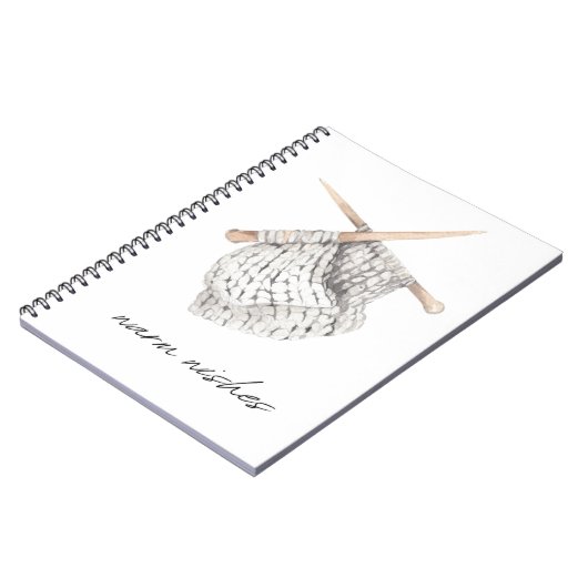 Warmwensen, breien, geweven notitieboek (Linkerzijde)