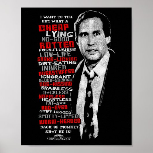 Warner Bros. Christmas Vacation Profanities - Wome Poster (Voorkant)