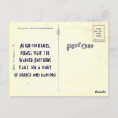 Warner Brothers Wedding Escort Kaart Briefkaart (Achterkant)