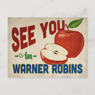 Warner Robins Georgia Apple - Vintage Travel Briefkaart