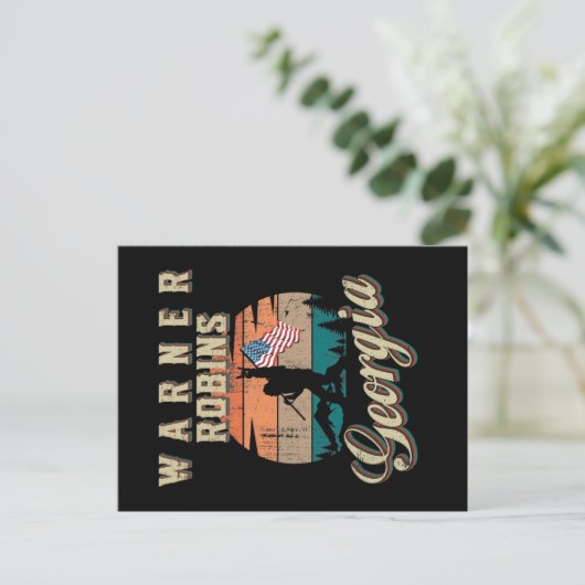 Warner Robins Georgia Briefkaart (Staand voorkant)