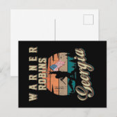Warner Robins Georgia Briefkaart (Voorkant / Achterkant)