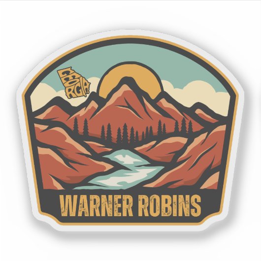Warner Robins, Georgia Sticker (Voorkant)