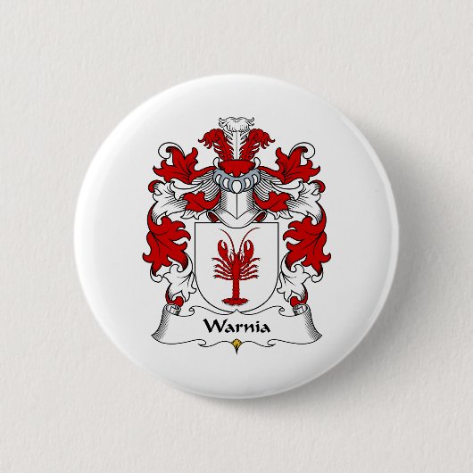 Warnia Family Crest Ronde Button 5,7 Cm (Voorkant)