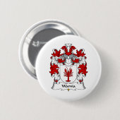 Warnia Family Crest Ronde Button 5,7 Cm (Voorkant /achterkant)