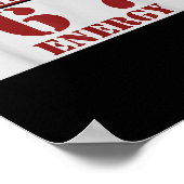 Warning 6 7 Energy Fun 67 Number 6-7 6 7 Six Seven Poster (Hoek)