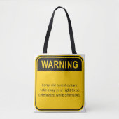 WARNING: Cancel Culture Isn’t the Problem Tote Bag (Voorkant)